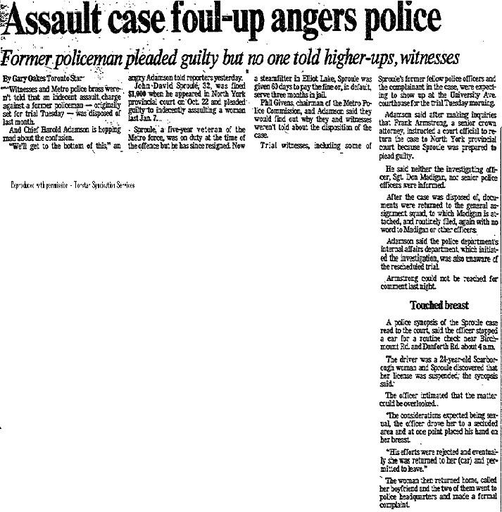 Assault Case Foul-Up Angers Police